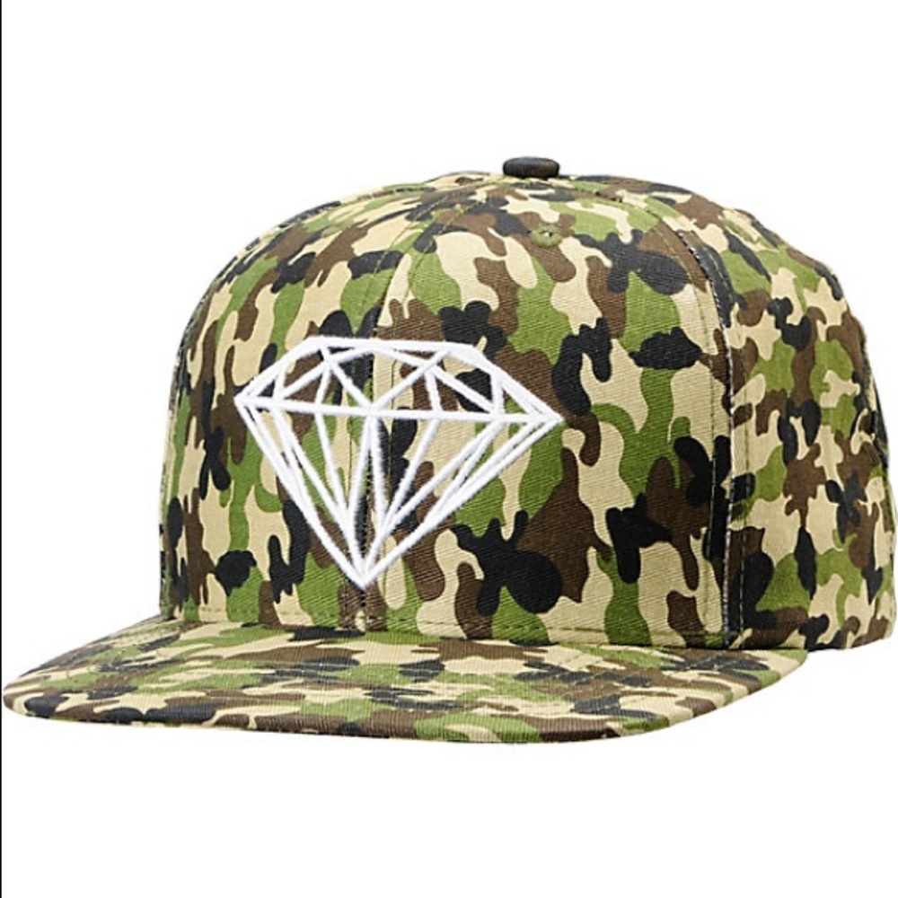 Diamond Supply Co Brilliant Camo Snapback Hat